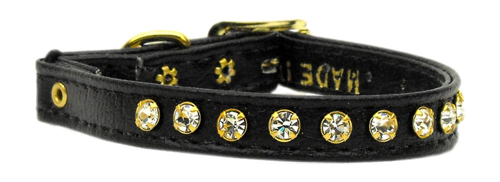 Crystal Cat Safety w/ Band Collar Black 10
